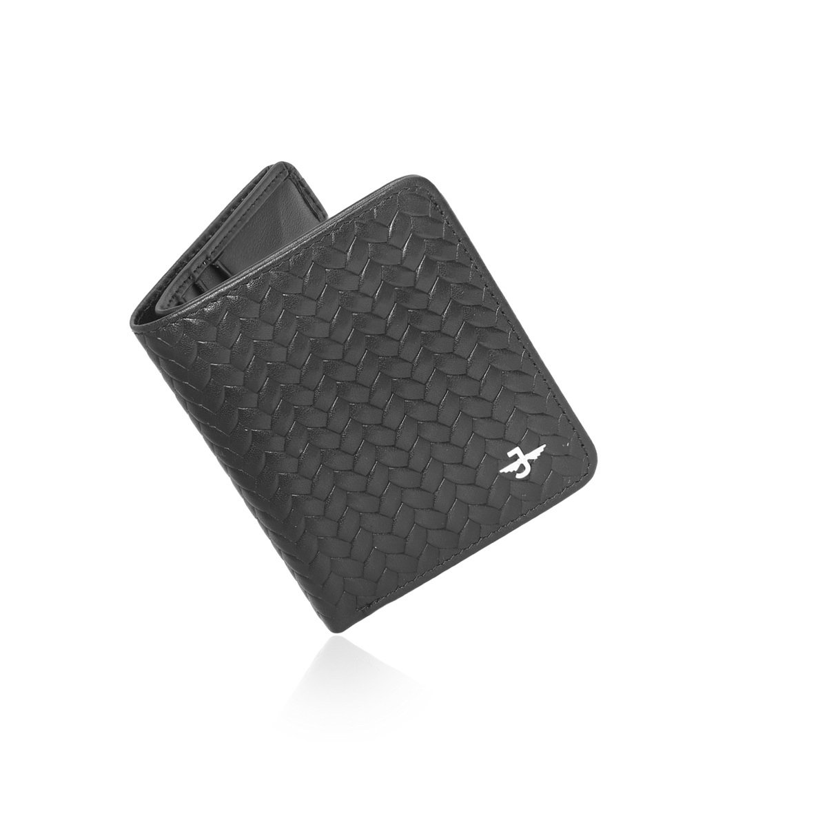 JW 10028 BK – Woven Vertical Wallet