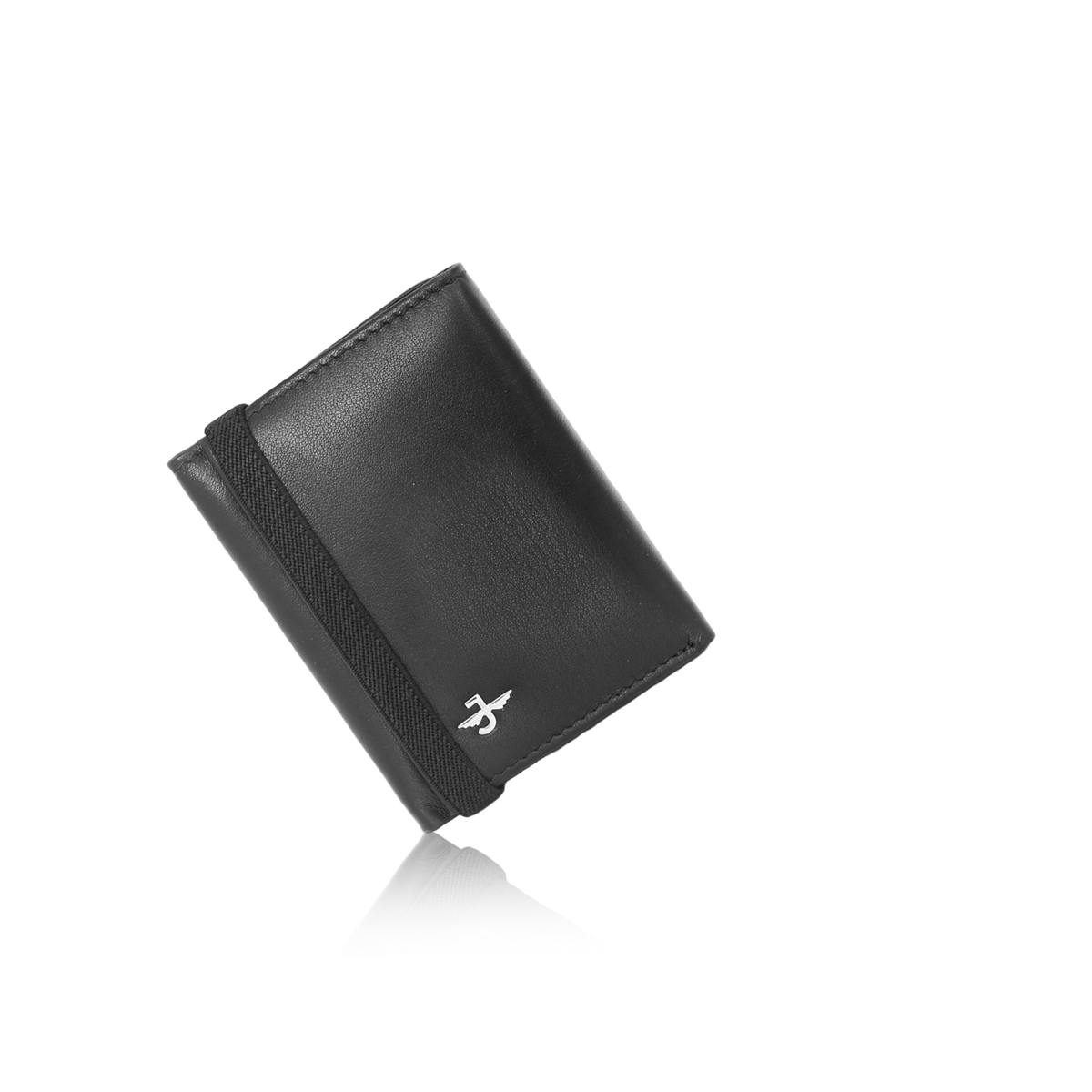 JW 10092 BK – Tri-Fold Wallet With Strap Closure