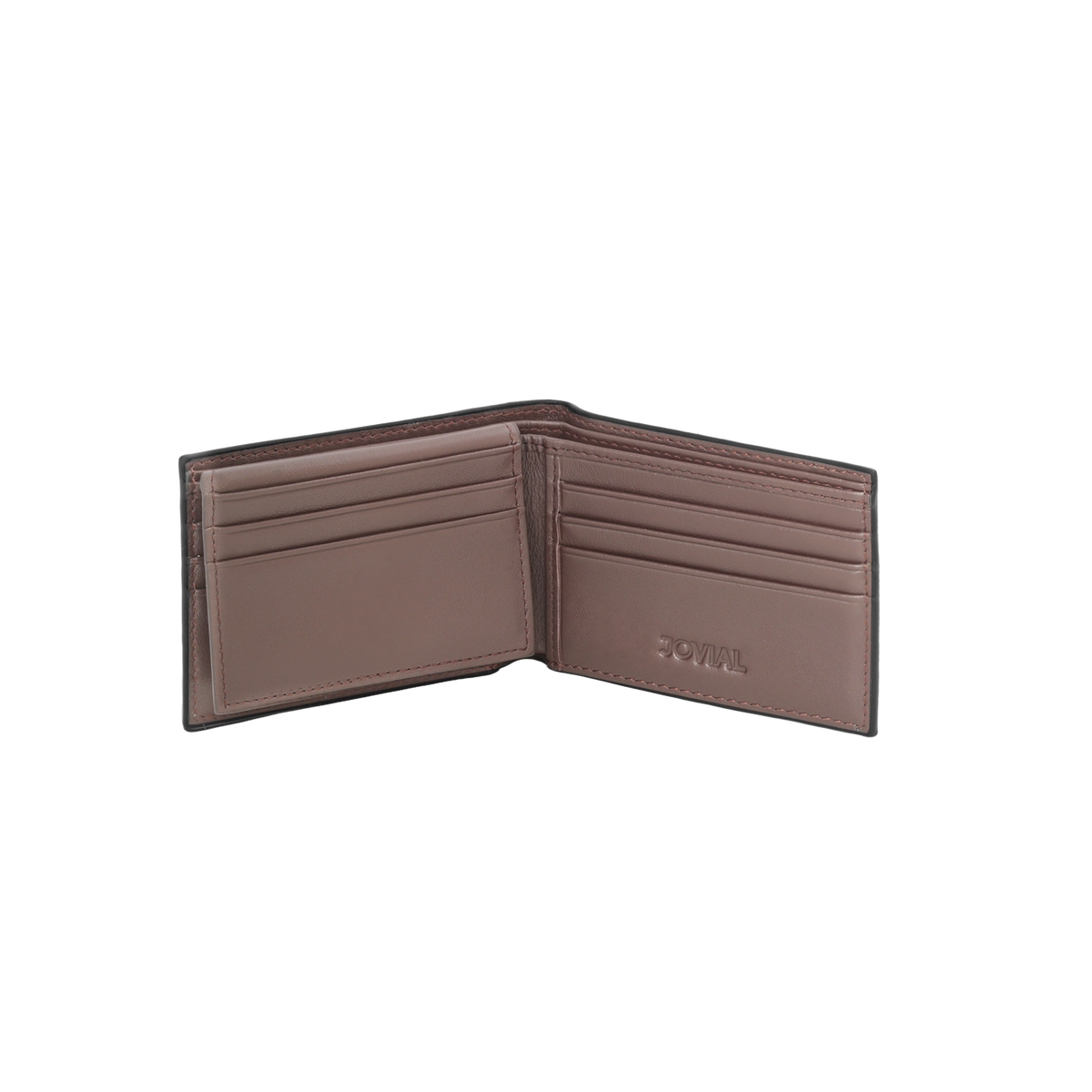JW 10096 BR – Croc-Pattern Bi-Fold Wallet