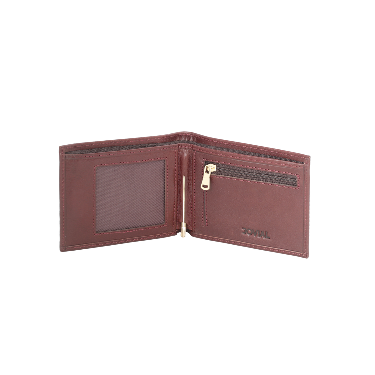 JW 208 RD – Bi-Fold Wallet with Zip Pocket