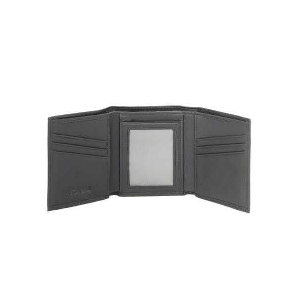 JW 10092 BK –  Tri-Fold Wallet With Strap Closure