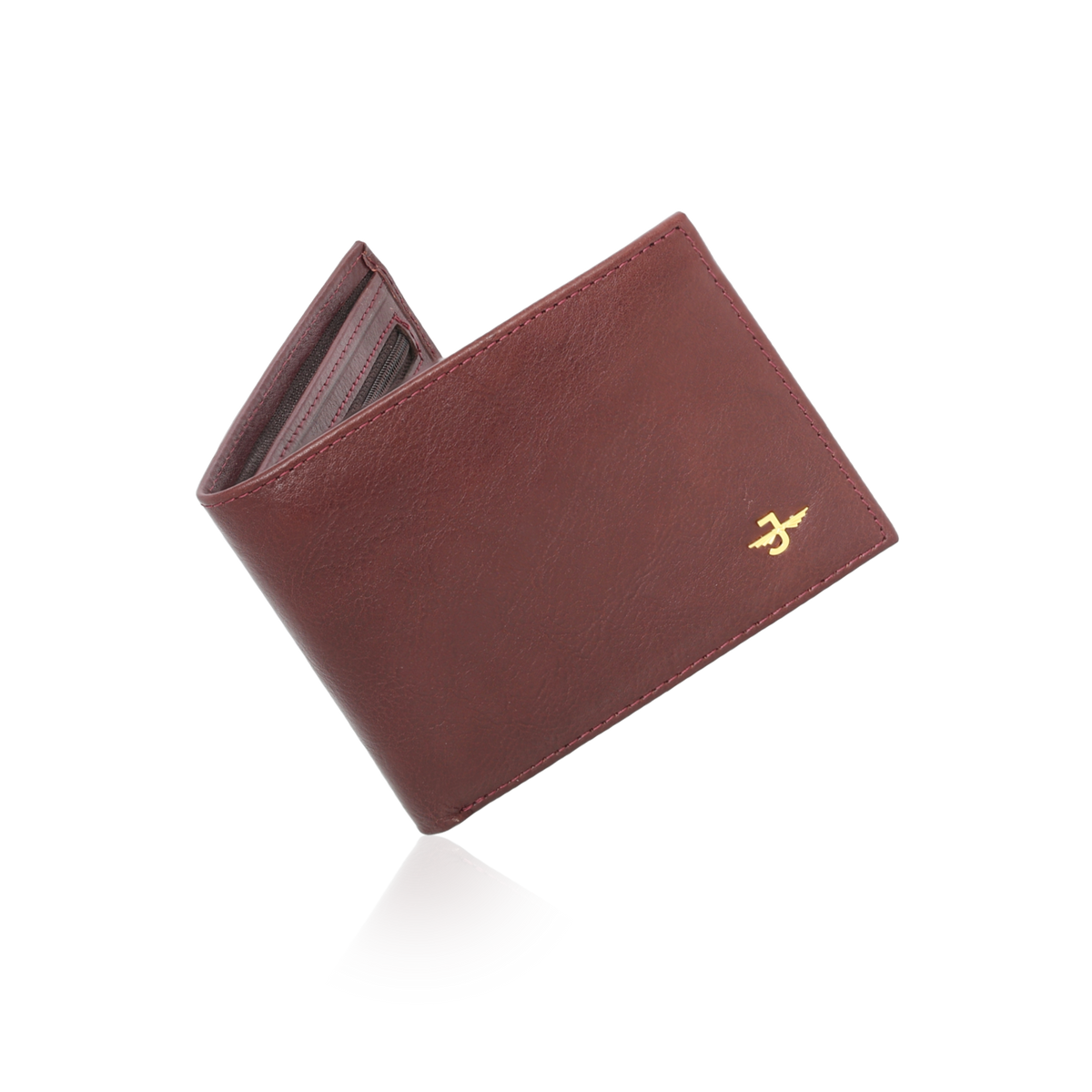 JW 208 RD – Bi-Fold Wallet with Zip Pocket