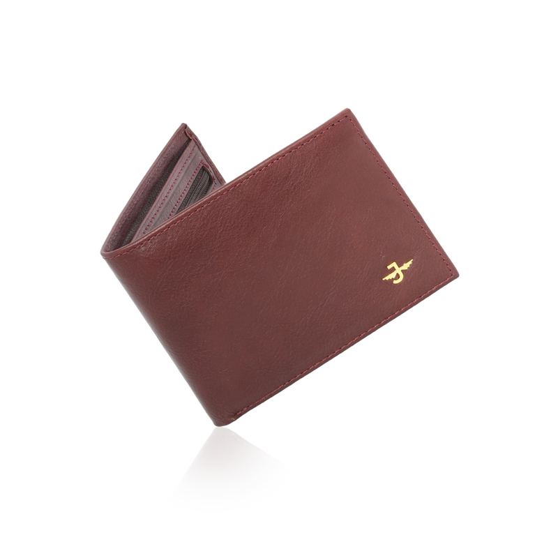 JW 208 RD – Bi-Fold Wallet with Zip Pocket