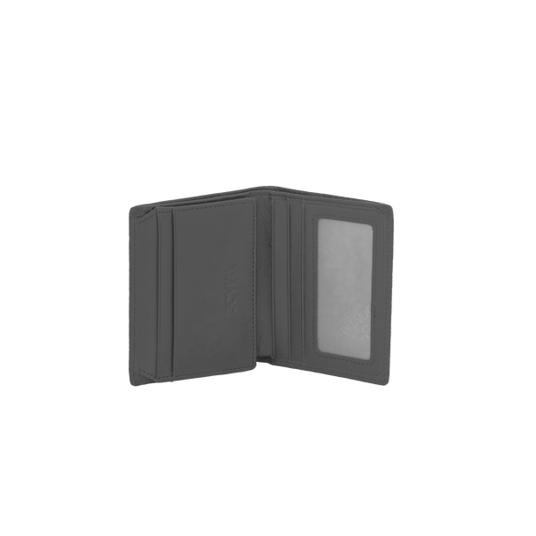 JW H05 BK – Vertical Quilted Leather Wallet