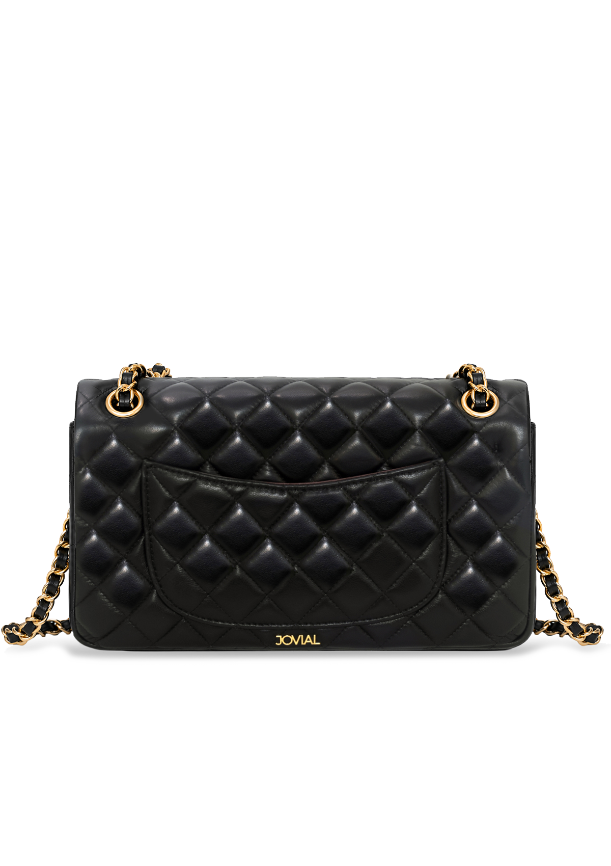 Quilted Flap Bag in Black