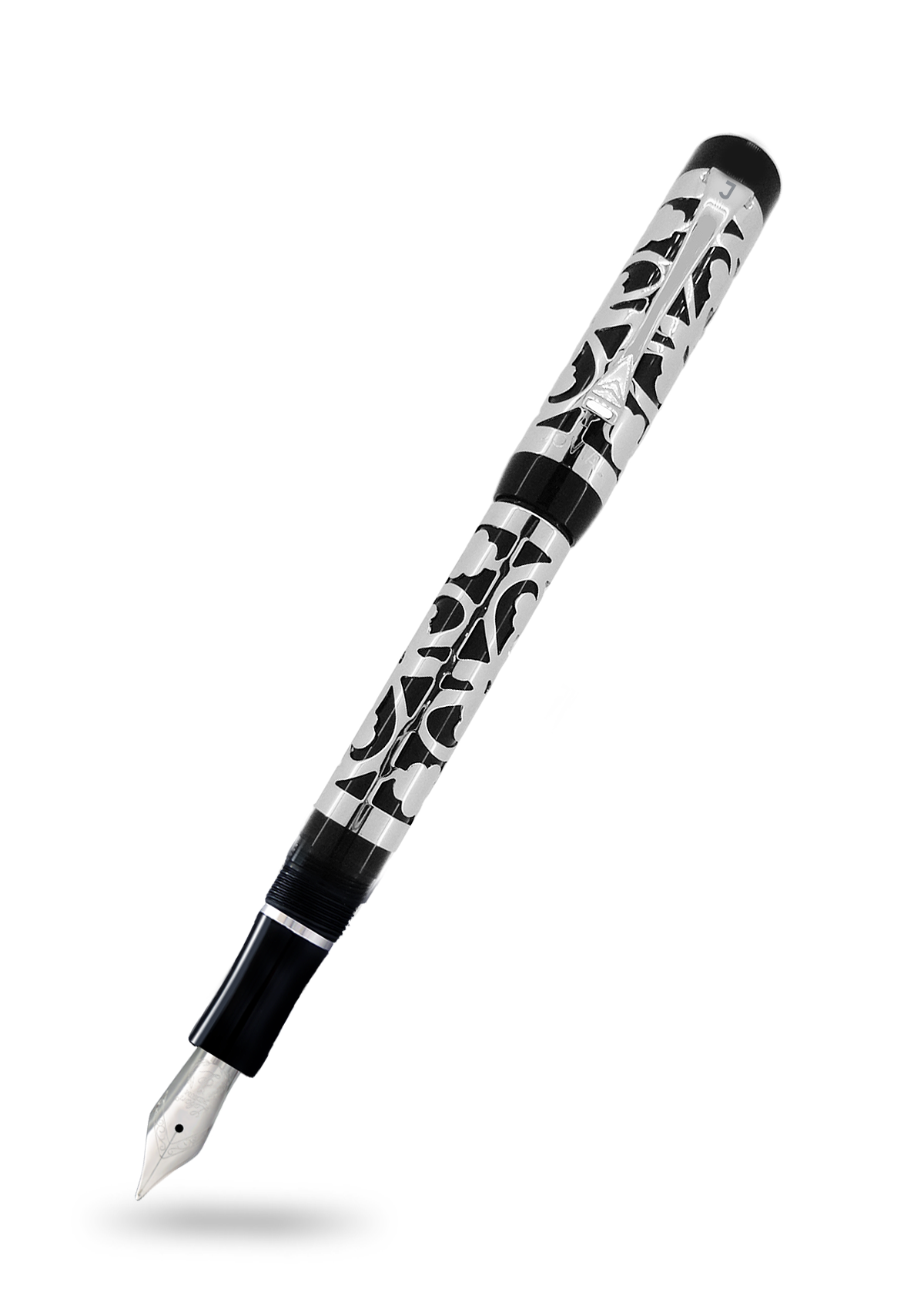 Buy JOVIAL PEN JP301 fountain Black  Engraved with Pure Silver