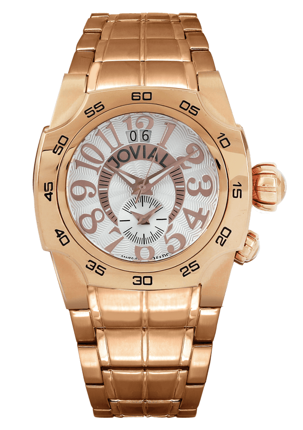 Classic for gents JOVIAL Watch 7205GRMQ01 gents Rose Gold (White) Bracelet